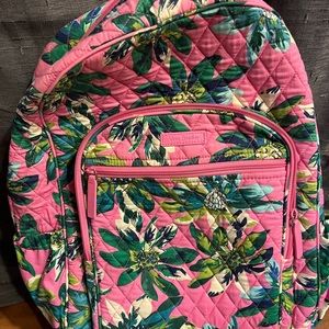 Vera Bradley book bag.  Floral pink